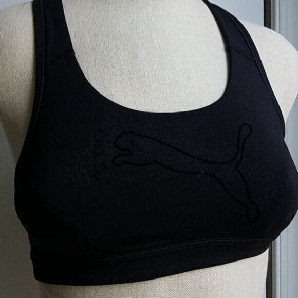 Puma Bra Sports Running Racerback Black Dry Cell Women's WOMAN'S Extra Small - Picture 10 of 10